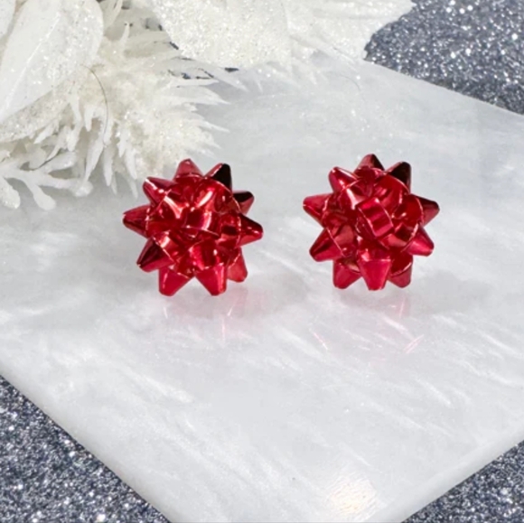 🎄2 pairs of xmas bow earrings - Picture 7 of 8